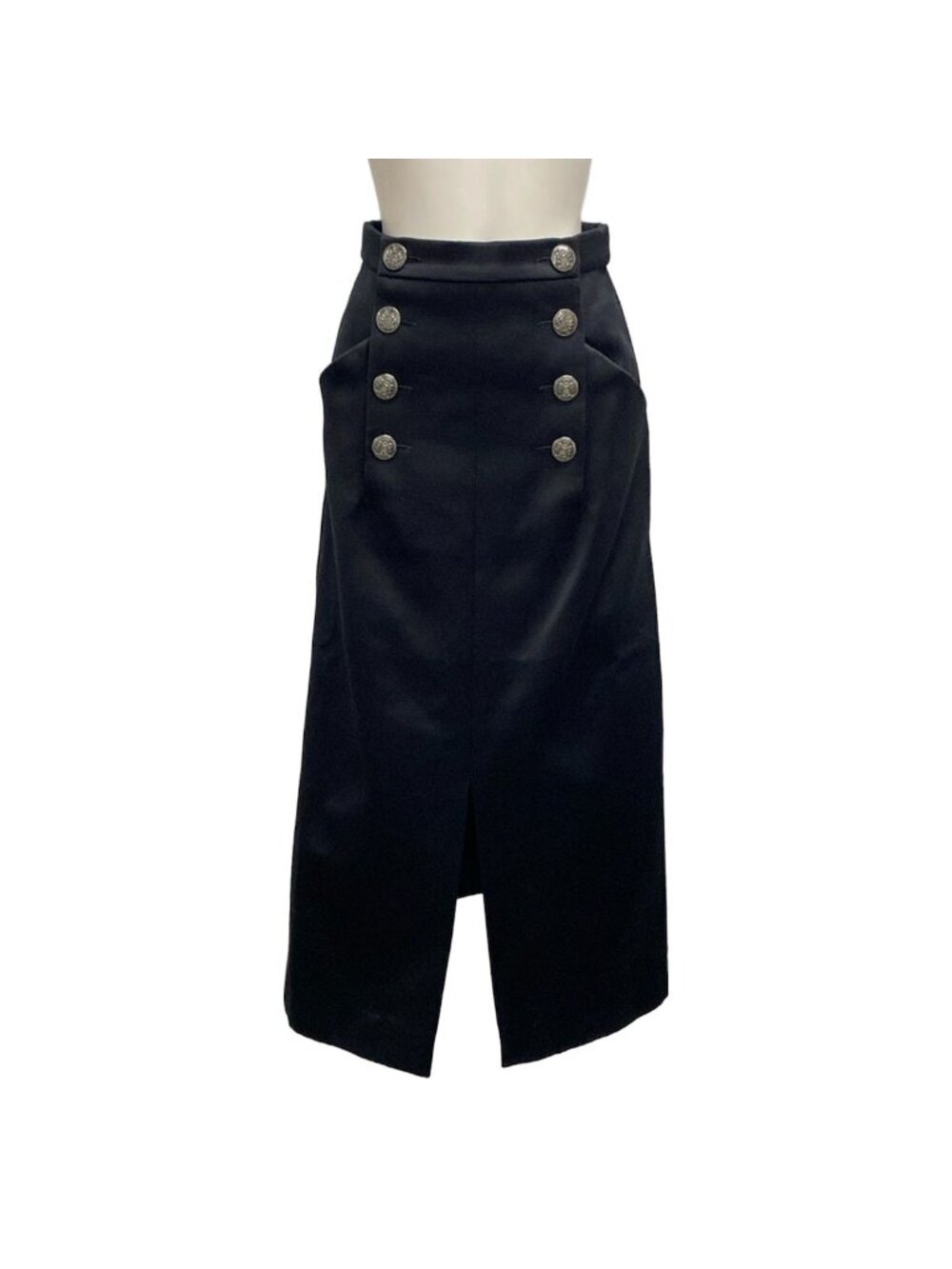 Chanel Long Skirt Black Cotton